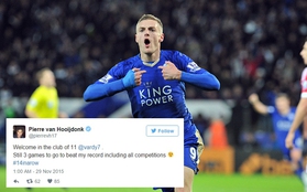 Ngôi sao này sở hữu chuỗi ghi bàn liên tiếp còn "khủng" hơn Jamie Vardy