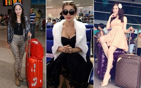 Khi kiều nữ Việt thích "làm quá" với thời trang sân bay
