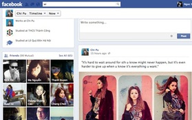 Facebook cập nhật "Timeline một cột" tại Việt Nam