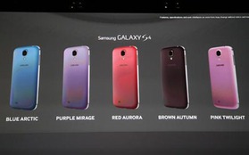 Galaxy S4 sẽ có thêm 5 màu sắc mới