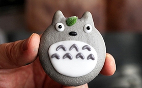 Luyện tay nghề với macaron phiên bản Totoro cực đáng yêu