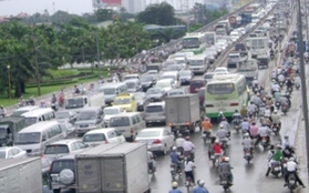 TPHCM: Cấm lưu thông qua cầu Sài Gòn