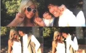Paris Hilton "tíu tít" chụp ảnh và khen trai Hàn