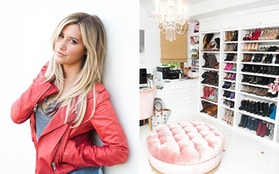 Ngắm căn phòng toàn giày dép của Ashley Tisdale