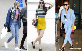 Street style sao tuần qua: Sao Hàn xuề xòa hơn hẳn sao Việt 