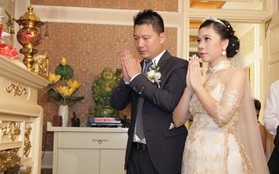 Mỹ Dzung vẫn xinh đẹp trong ngày cưới dù mang bầu 5 tháng