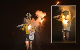 Hình nộm Lance Armstrong chính thức bị hỏa thiêu