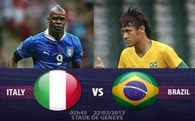 2h45 22/3 Italia - Brazil: Chấm dứt kỉ lục buồn