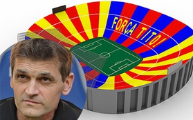 Fan Barcelona nhuộm vàng sân Nou Camp để tri ân Tito Vilanova