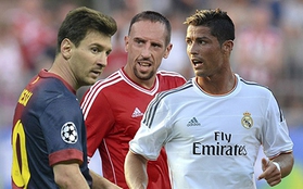 Messi, Ronaldo, Ribery cạnh tranh Quả bóng vàng FIFA 2013