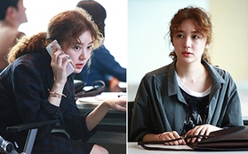 Yoon Eun Hye già-đau-đớn với kiểu đầu xoăn tít