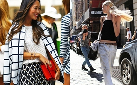 "Lóa mắt" với muôn vẻ street style tại New York Fashion Week