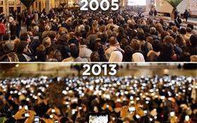 Thế giới sửng sốt vì bức ảnh "sự khác biệt ở Tòa thánh Vatican năm 2013 và 2005"
