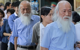 76 tuổi, thầy giáo Văn Như Cương lặng lẽ xếp hàng chờ vào viếng Đại tướng