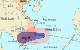 Áp thấp nhiệt đới đã mạnh lên thành cơn bão số 15