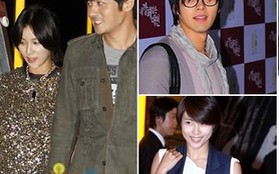 Vợ chồng Jang Dong Gun "rủ" Hyun Bin đi xem phim