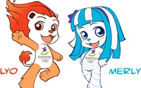 Hai linh vật siêu đáng yêu của Olympic Trẻ 2010! 