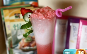 Ly mocktail màu hồng mang tên Porm porm