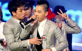 Seungri và Taeyang "giằng" nhau cúp trên sân khấu 