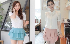 Hè đến rồi diện skort thôi 