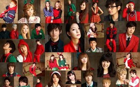 Gia đình SM nhí nhố "pose" trong MV Giáng sinh 