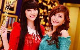Hot girl Ngọc Quý và Diễm Trang đi đón Noel sớm 