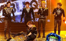 Leader MBLAQ lộn vòng trên sân khấu ăn mừng chiến thắng 