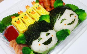 Bento couple do chính tay con trai làm