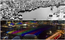 Chùm ảnh: Sự thay đổi thần kỳ của Singapore dưới thời Lý Quang Diệu