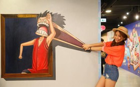 Thích thú với triển lãm tranh 3D One Piece cực ảo tại Hong Kong