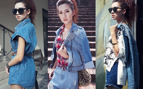 Cực chất với xu hướng "denim top-to-toe"