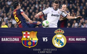 03h00 27/2 Barca - Real Madrid: Quyết chiến