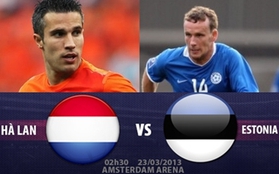 2h30 23/3 Hà Lan - Estonia: 3 điểm trong tầm tay