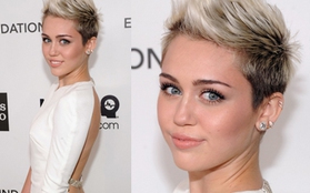 Miley Cyrus khoe lưng trần gợi cảm đi dự tiệc