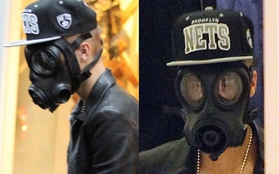 Justin Bieber... đeo mặt nạ chống khí độc đi shopping