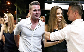 Angelina Jolie và Brad Pitt hạnh phúc dẫn nhau đi hẹn hò