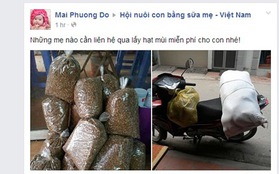 Cư dân mạng chia sẻ hạt mùi miễn phí cho các bà mẹ có con nhỏ