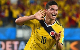 Ghi 6 bàn, James Rodriguez độc chiếm "Chiếc giày vàng" World Cup 2014