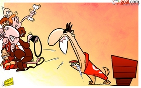 Biếm họa: Mancini bị tẩy chay, Suarez "ăn thịt" Ivanovic