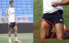 Cristiano Ronaldo khoe cơ bắp gân guốc cực "dị" trên sân tập