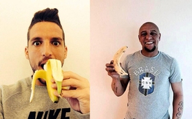 Sao bóng đá đua nhau "ăn chuối" ủng hộ Daniel Alves