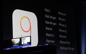 iOS 9: Thời gian ra mắt, bộ nhớ trống yêu cầu và các thiết bị hỗ trợ