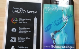 Bản dựng Samsung Galaxy S6 Edge PLUS khoe dáng cùng Note 4