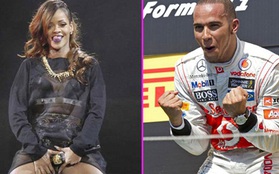 Rihanna bị nghi hẹn hò với siêu sao F1 Hamilton