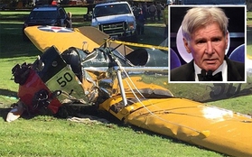 Siêu sao Harrison Ford bị thương nặng sau tai nạn rơi máy bay