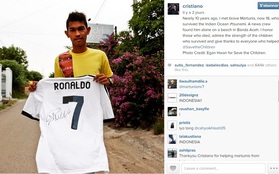Chia sẻ của Ronaldo về cậu bé thoát sóng thần làm lay động trái tim