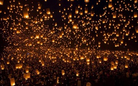 Trời đêm Philippines rực sáng với hơn 15.000 chiếc đèn trời