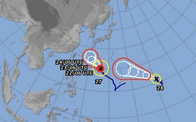 Lại xuất hiện bão đôi trên Thái Bình Dương