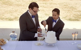 Đám cưới ngọt ngào của anh chàng đồng tính gốc Việt tại Mỹ