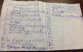 Nữ sinh lớp 2 viết bí quyết để "sa vào lưới tình" 